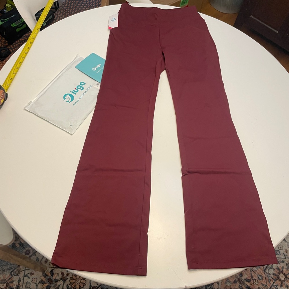 NWT Iuga Burgundy Yoga Pants S